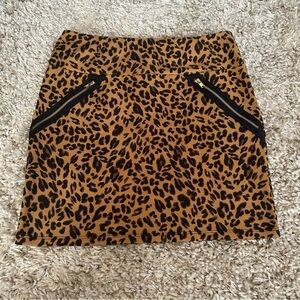 Xhilaration Leopard Miniskirt